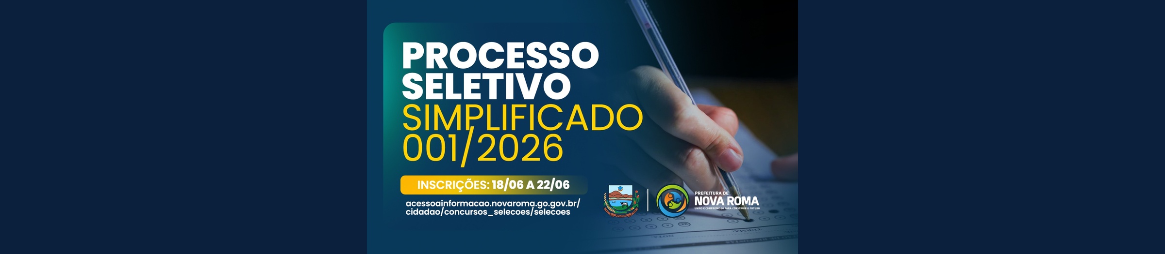 Banner Processo Seletivo Simplificado